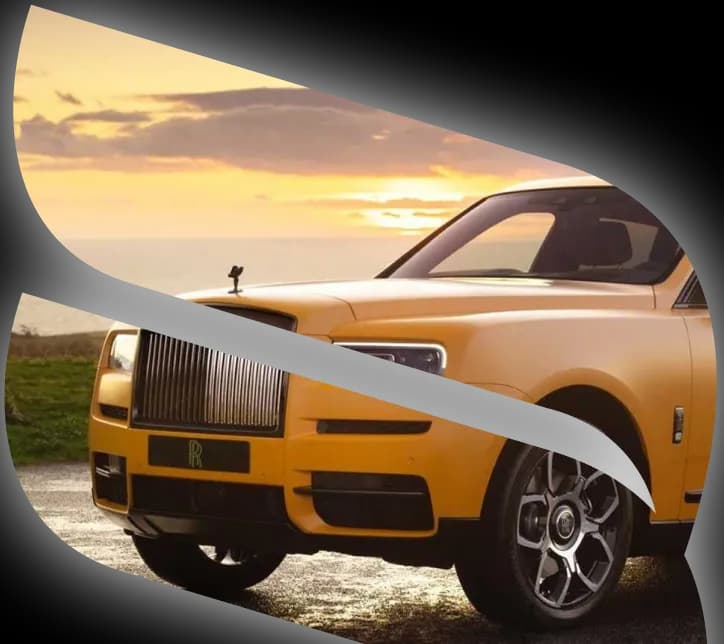 Silver Porsche sports car parked on a city street